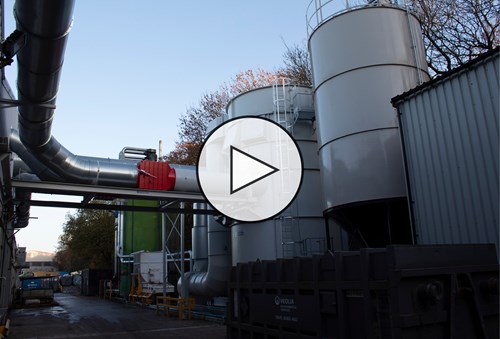 Venesta Washrooms' biomass burner