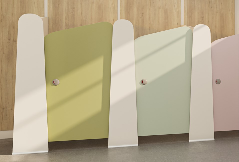 Venesta Washrooms Childrens Toilet Cubicle Lollipop2