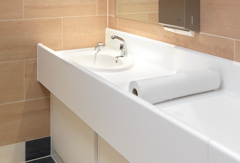 Venesta Washrooms Hpl Babychanging Vanity Unit3